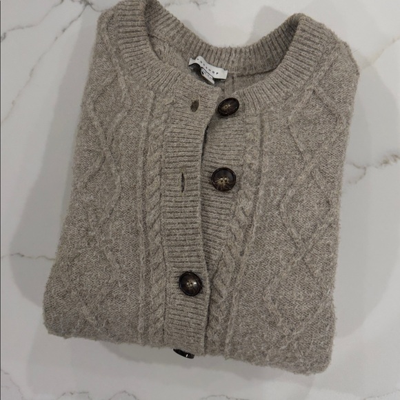 Topshop Women's Cream Cable Knit Sweater - Picture 8 of 8